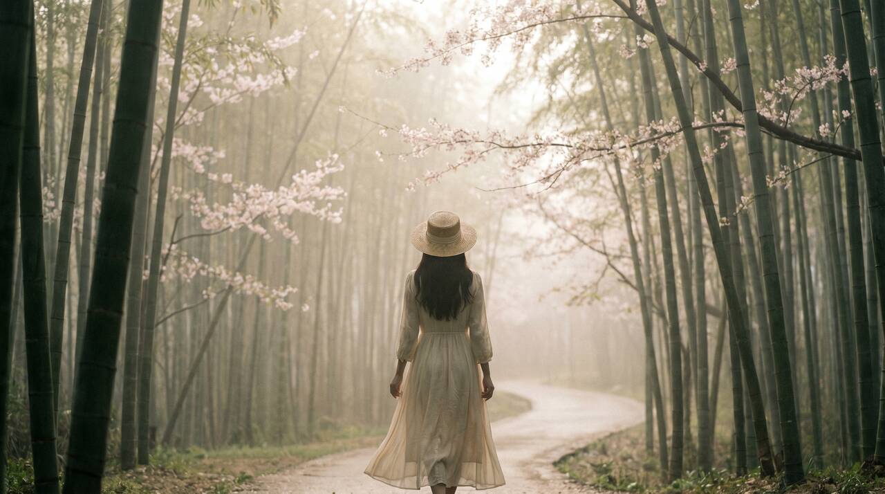 樱花视频 - 竹林樱花慢生活治愈影像 - uowwifl.cn